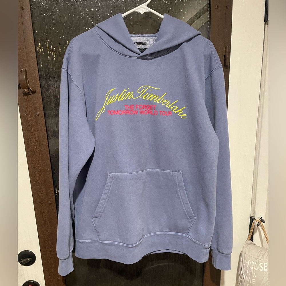 Justin Timberlake Tour 2024 Hoodie in Blue
